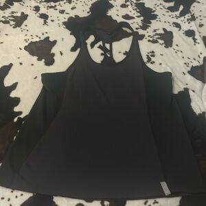 Black athletic tank top